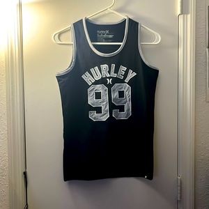 Medium numbered black sports tee